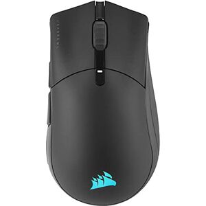 Corsair SABRE RGB PRO WIRELESS CHAMPION SERIES Souris de Jeu FPS/MOBA Ultra-Légère 26 000 DPI Design Ergonomique Compatible iCUE PC, PS5, PS4, Xbox Noir - Publicité