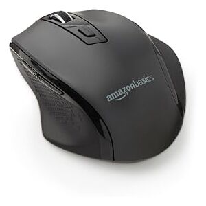 Amazon Basics Souris sans fil ergonomique DPI réglables Noir - Publicité