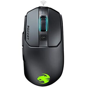 Roccat Kain 200 Aimo Wireless Souris Gaming RGB (Nouveau capteur Optique Owl-Eye 16.000 dpi, Technologie Titan Click) Noire - Publicité