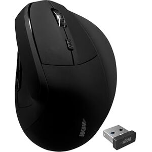 APM Souris Ergonomique sans-Fil, 2.4 GHz, Récepteur USB, DPI Ajustables 800/1200 / 1600, 6 Boutons, Piles Incluses, Compatible avec PC Mac Ordinateur Portable, 571173 - Publicité