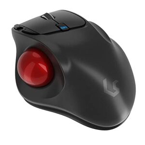 JTD Souris Trackball sans fil: contrôle facile du pouce, souris ergonomique  précise surveillance lisse avec 4 niveaux DPI réglable, connexion USB