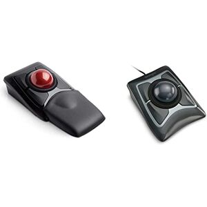 Kensington Expert Mouse Souris Trackball sans Fil Ergonomique, Suivi Optique Rouge & Expert Mouse Trackball Filaire Ergonomique, Design Ambidextre et Suivi Optique Gris (64325) - Publicité