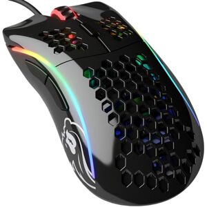 Glorious Gaming Model D Souris de Jeu Filaire 68 g en nid d’Abeille, RGB, capteur Pixart 3360, switches Omron, Pieds en PTFE, 6 Boutons Noir Brillant - Publicité