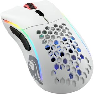 Glorious Gaming Model D- (Petite) Wireless Souris de Jeu sans Fil Superlégère, Design nid d’Abeille 67 g, RGB, Ergonomique, sans Fil 2,4 GHz sans Latence, Jusqu’à 71 h de Batterie Blanc Mat - Publicité