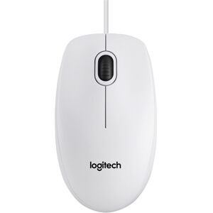 Logitech Souris filaire Logitech B100 blanche Chêne