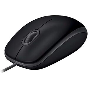 Souris filaire Logitech B110 USB noire Aluminium - Publicité