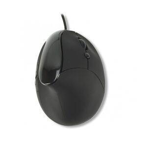 MCL - Souris USB optique 1600 DPI ergonomique pour droitier - Noire