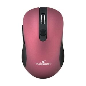 BLUESTORK Souris Sans fil - 2,4 Ghz - 6 boutons - Prune métallique Bluestork