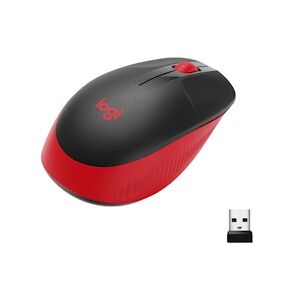 Logitech - Souris Sans Fil M190 Rouge