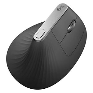 Logitech MX Souris verticale - USB, Bluetooth, 2.4 GHz - graphite - Publicité