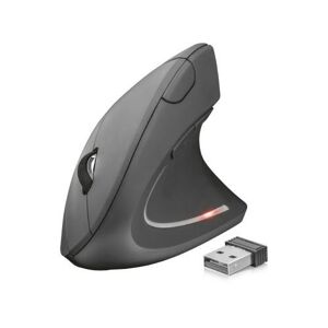 Souris ergonomique verticale sans fil Wifi Trust Verto Noir - Publicité