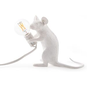 Seletti Lampe à poser Seletti MOUSE-Lampe à poser Souris assise câble USB H12.5cm Blanc