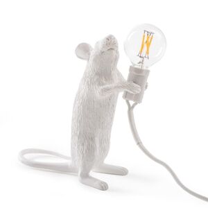 Seletti Lampe à poser Seletti MOUSE-Lampe à poser Souris debout câble USB H14cm Blanc