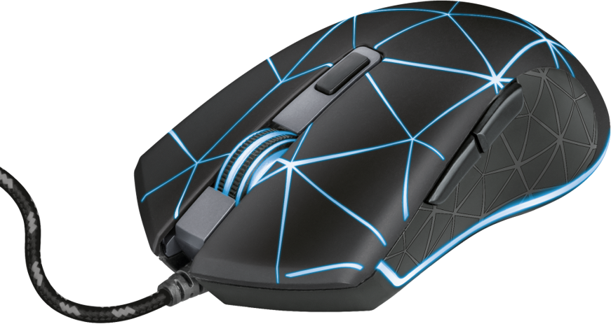 Trust - Souris gaming filaire ambidextre LOCX