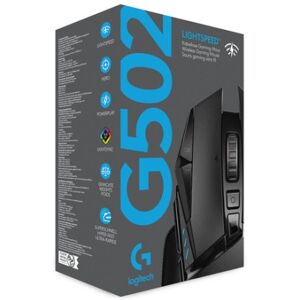 Logitech G G502 LIGHTSPEED Wireless Gaming mouse Mano destra RF Wireless Ottico 25600 DPI (910-005568)