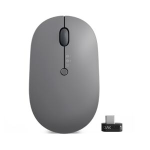 Lenovo Go Wireless Multi Device mouse Ambidestro RF Wireless + Bluetooth + USB Type-A Ottico 2400 DPI (GY51C21211)