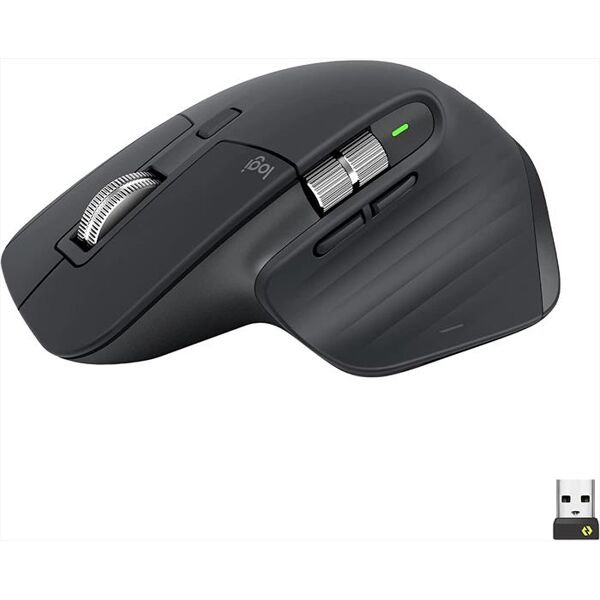 logitech mouse mx master 3s-grigio scuro