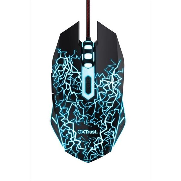 trust mouse gaming gxt105x izza mouse-black/red