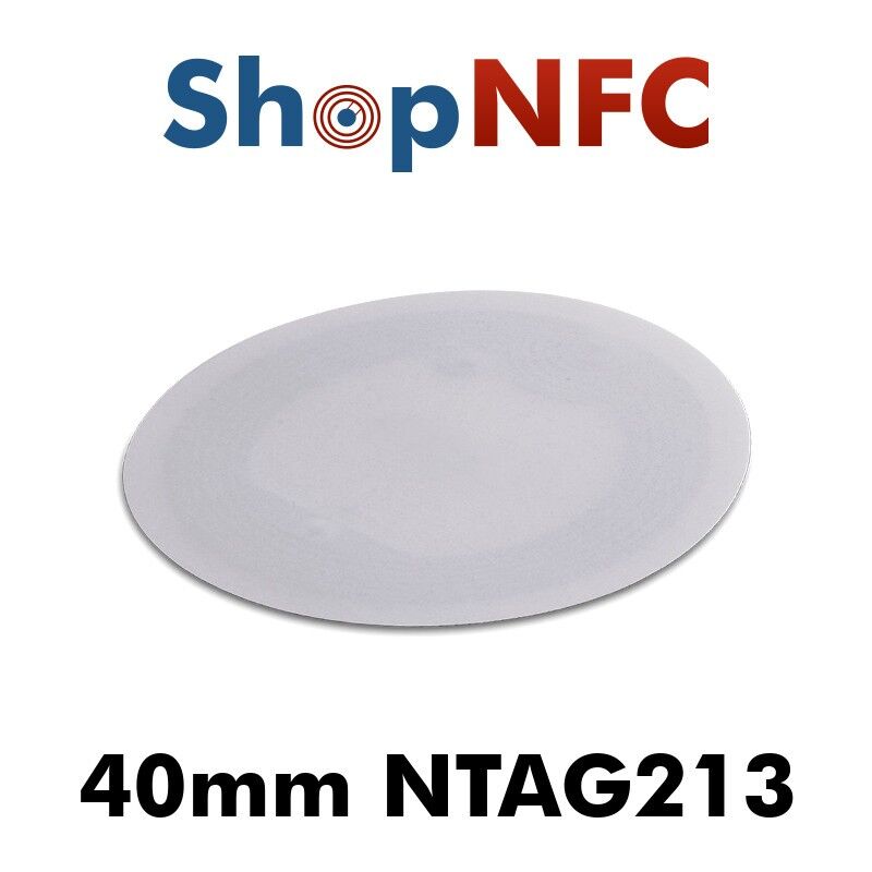 HID Global Tag NFC in carta NTAG213 40mm bianchi adesivi