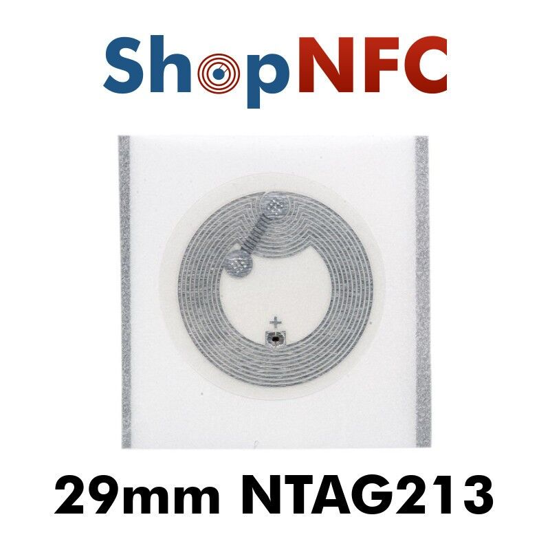 HID Global Tag NFC NTAG213 IP67 29mm adesivi