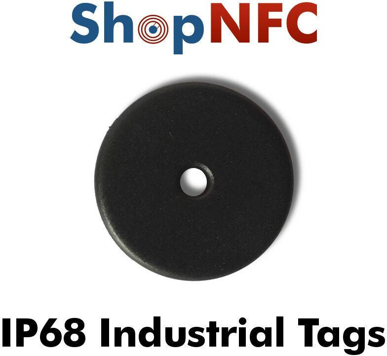 Tag NFC industriali IP68 Ntag213 schermati 22mm