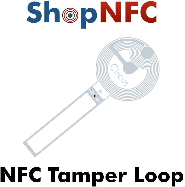 Tag NFC Tamper Loop NTAG213 TT adesivi