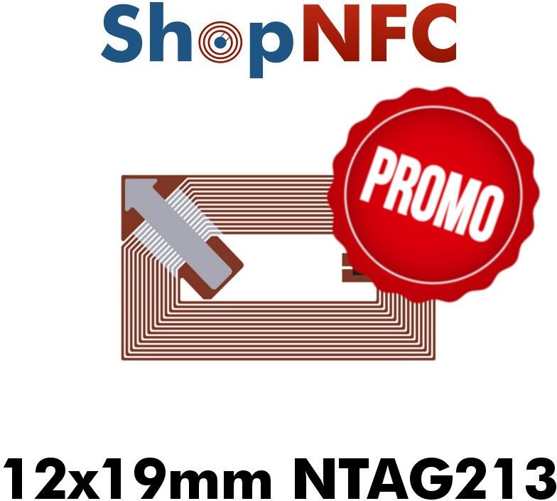 Tag NFC NTAG213 12x19mm adesivi