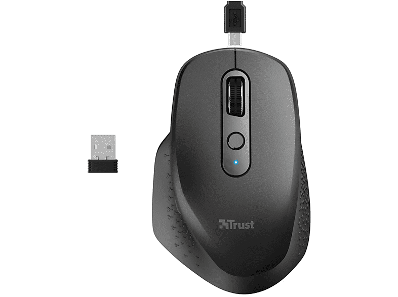 Trust MOUSE WIRELESS  OZAA RECHAR. BLACK