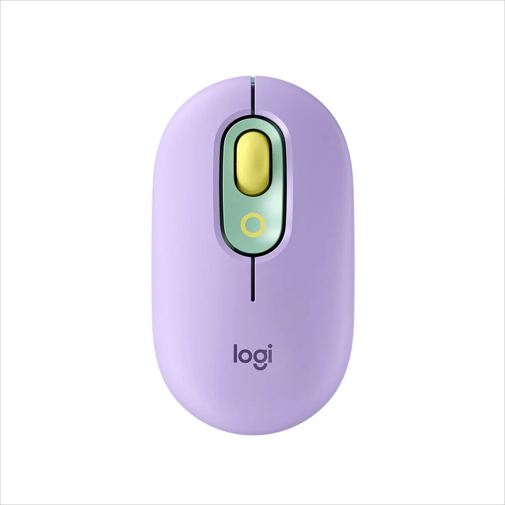 Logitech POP Mouse Wireless con Emoji personalizzabili, Tecnologia SilentTouch, Precisione e Velocità, Design Compatto, Bluetooth, USB, Multidispositivo, Compatibile OS - Daydream