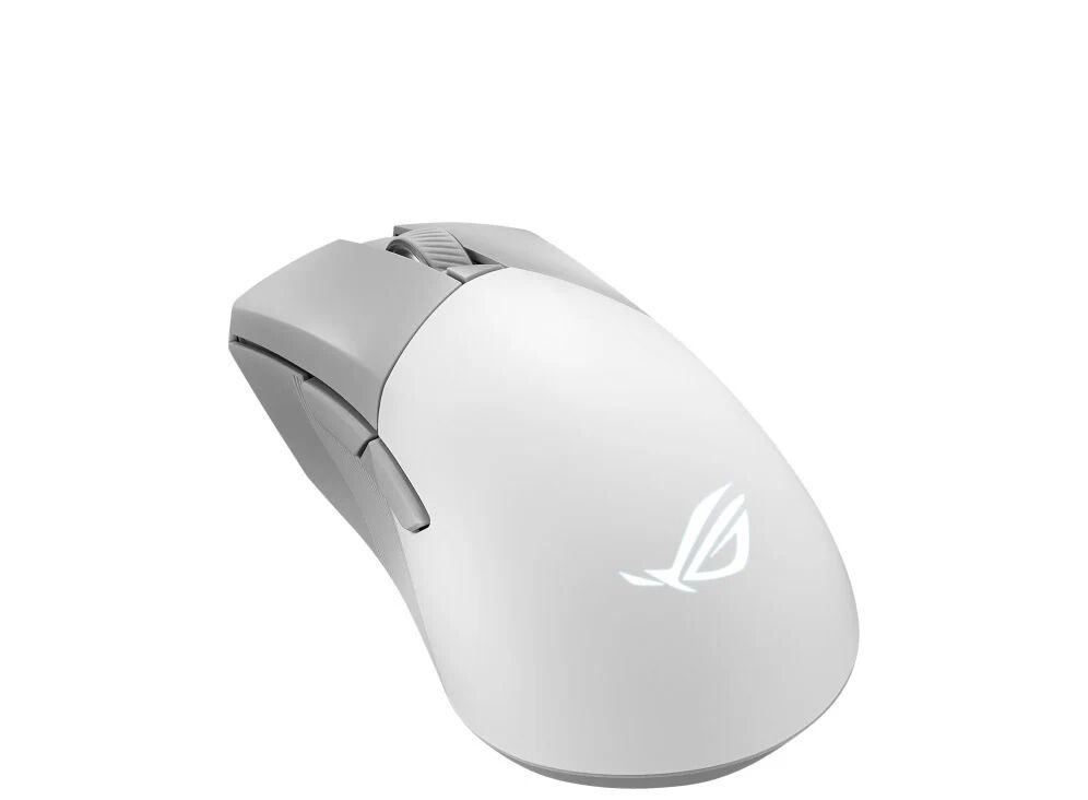 Asus ROG Gladius III Wireless Aimpoint White mouse Mano destra RF Wireless + Bluetooth + USB Type-A Ottico 36000 DPI