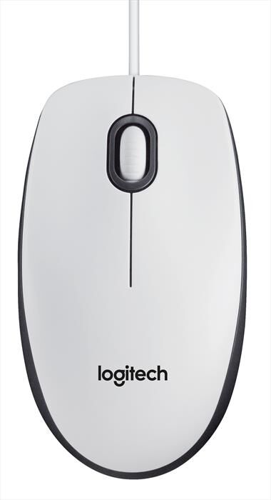 Logitech Mouse M100-bianco