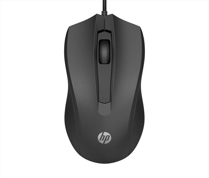HP Wired Mouse 100-nero