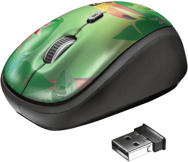 Trust Yvi mouse Ambidestro RF Wireless Ottico 1600 DPI