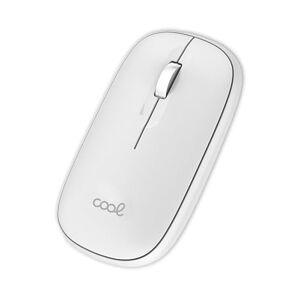 Cool Draadloze muis,  Slim, stil, 2-in-1 (Bluetooth + USB-adapter), wit