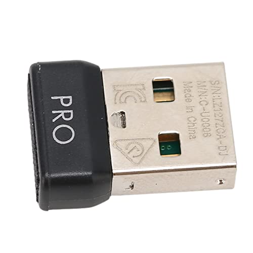 Tbest USB-Muisontvanger Wirel 2.4G Gemakkelijk Vervangbare ABS Draagbare Muisontvanger voor G Pro, USB-muisontvangermuisontvangerdraadloze Muisontvangerminimuisontvanger2.4 Ghz