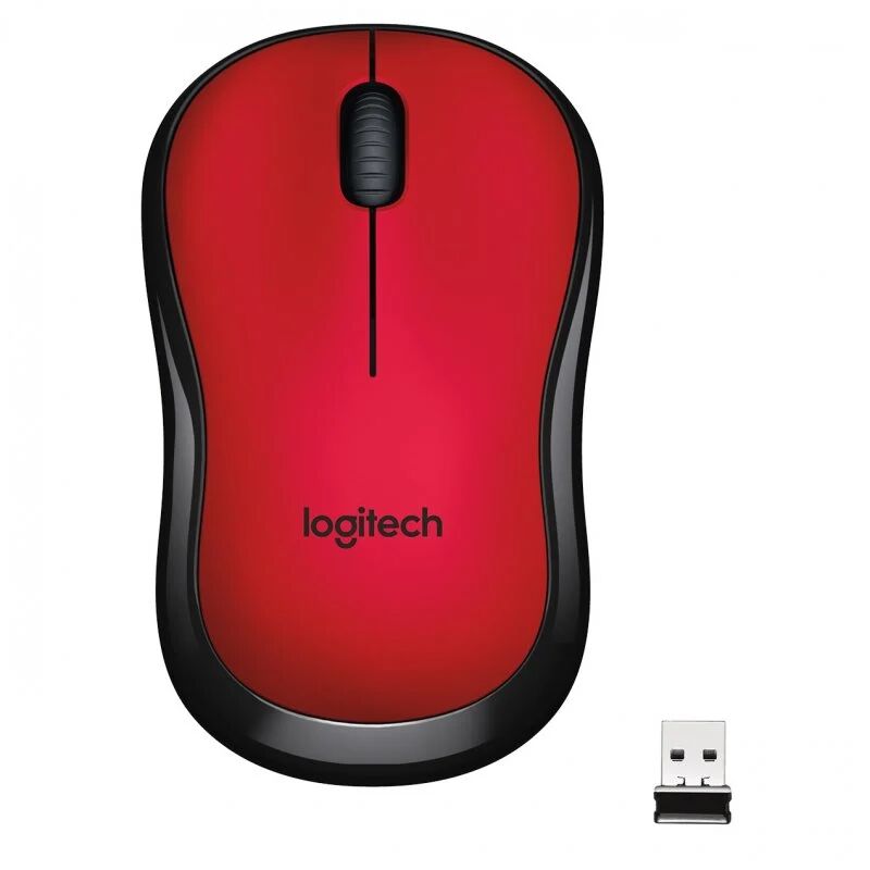 Logitech m220 silent ratón wireless rojo