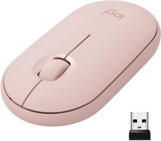 Logitech pebble m350 rato ótico sem fios rosa