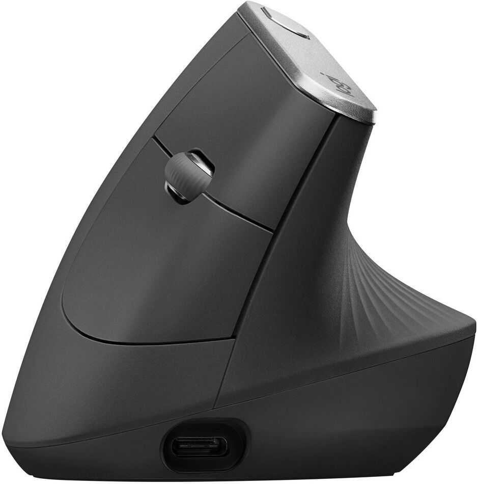 Logitech Rato Óptico Mx Vertical Advanced Ergonomic Wireless+bluetooth 4000dpi (preto) - Logitech