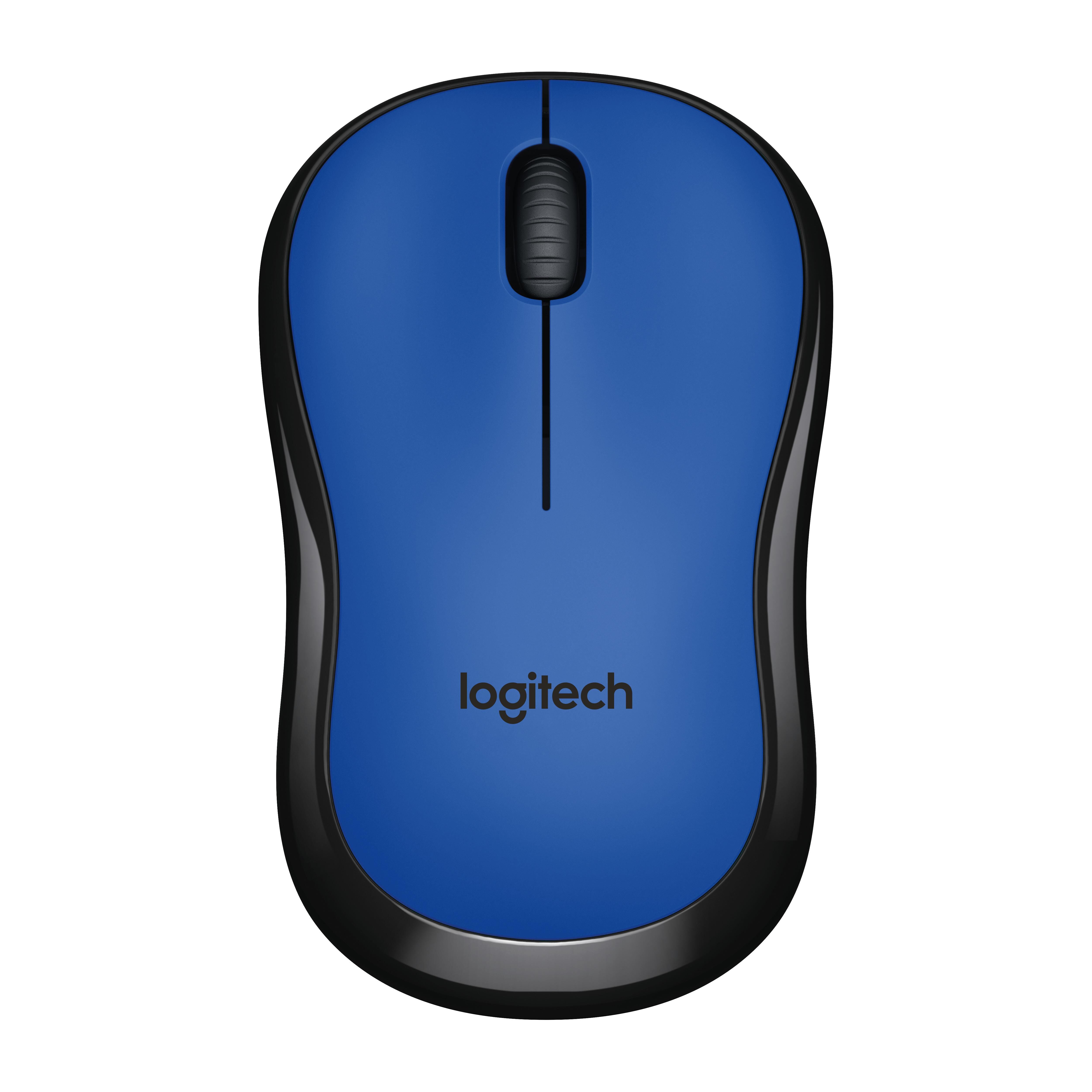 Logitech Rato Óptico Wireless 1000dpi (preto/azul) - Logitech M220 Silent Rf