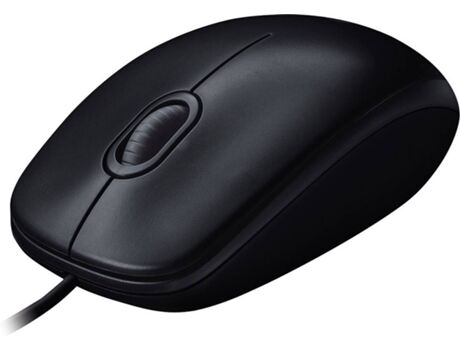 Logitech Rato M100 (Cabo USB - Casual - 1000 dpi - Cinzento)