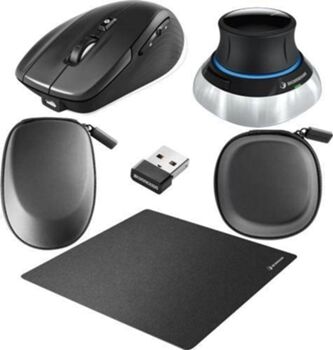 3dconnexion Rato SpaceMouse Wireless Kit (Bluetooth - Laser - 7200 dpi - Preto)