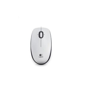 Datormus   USB-ansluten   vit   Logitech B100