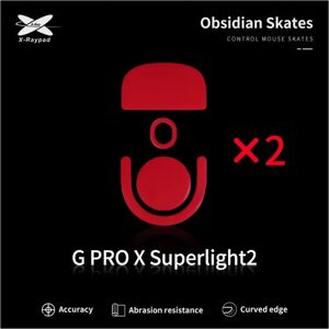 X-Raypad Obsidian Mouse Skates Till Logitech G Pro X Superlight 2