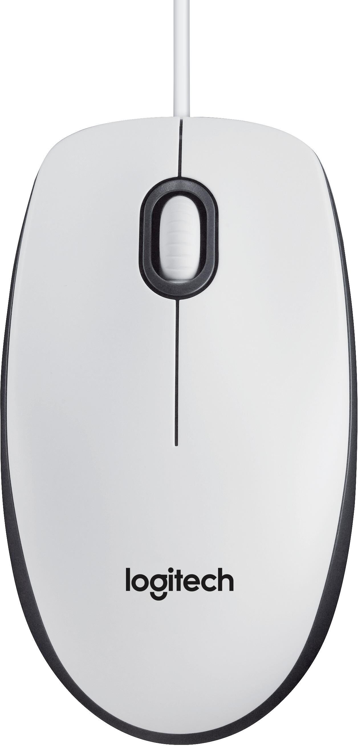 Logitech B100 - Mus - höger- och vänsterhänta - optisk - 3