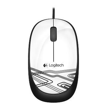 M105 Corded Mouse, White