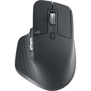 Logitech MX MASTER 3S Mouse - Bluetooth/Radio Frequency - USB - Darkfield - 7 Button(s) - Graphite Grey - 1 Pack - Wireless - 2.40 GHz - Yes - 8000 dpi - Scroll Whee