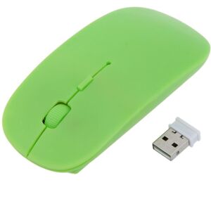 Unbranded (green) 2.4G Ultra Thin USB Optical Wireless Mouse Cordless Computer Laptop Desk