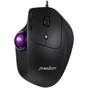 Perixx PERIMICE-520 Wired USB Ergonomic Programmable Trackball Mouse, Adjustable