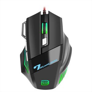 OFFICE-MALL G5 Wired Gaming Mouse 7d RGB Luminous 7 Buttons 3200 Dpi Usb Mechanical Mice Compatible For Windows