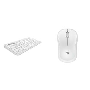 Logitech Pebble Keys 2 K380s, Multi-Device Bluetooth Wireless Keyboard with Customisable Shortcuts & M240 Silent Bluetooth Mouse, Wireless, Compact, Portable, Smooth Tracking